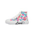 Sneakers alte da ragazza bianche con stampe e occhielli multicolore 10 Baci, Scarpe Bambini, SKU k232000545, Immagine 0